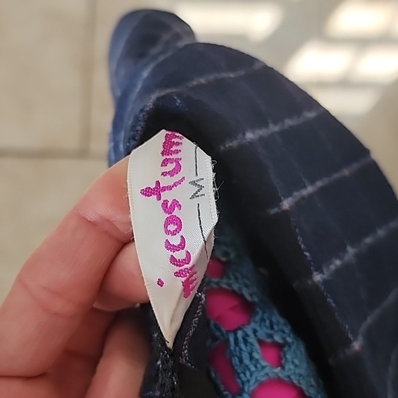 MicCostumes Orphan Esther Girl Cosplay Costume Blue Plaid Dress for Halloween - Picture 8 of 8